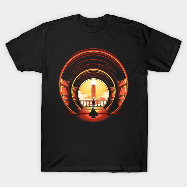 Secret Tower - Fantasy Future T-Shirt by Eskitus Fashion